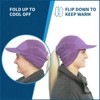 TrailHeads Ponytail Hat, Fleece Beanie for Women - Warm Winter Hat with Visor - Running, Hiking - 2 of 4