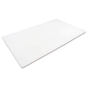 Thirteen Chefs 30 x 18 x 0.5 Inch Extra Large Dishwasher Safe HDPE Plastic HACCP Color Coded Cutting Board for Kitchens, Backyards, & BBQs, White