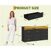36.6x62.8x16.7 Inch 9-Drawer Tall Dresser, Modern Storage Cabinet with Multi-Functional Organizer for Multi-Room Use, Sleek Design - 2 of 4