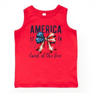 The Juniper Shop Coquette America Land Of The Free Youth Tank Top - 1 of 4