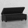CAVINAS Rectangular Storage Ottoman Bench,Upholstered Ottoman with Wood Legs for Living Room,Bedroom - 4 of 4