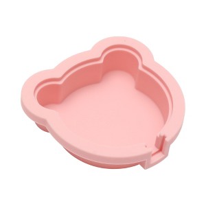 Unique Bargains Popsicles Mould Little Bears Shape Comes with Lid and Stick Hand Washable Plastic Pink 3.86"x3.62"x0.98" 1 Pc - 1 of 4