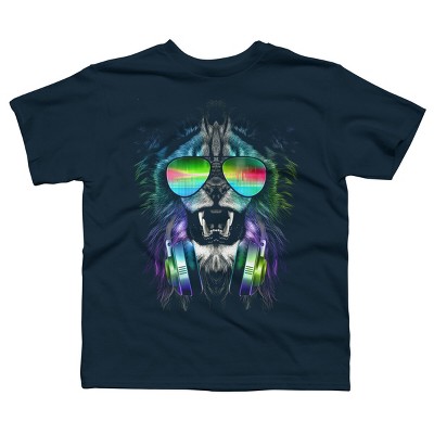 Boy's Design By Humans Music Jungle By clingcling T-Shirt