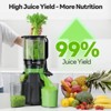 Cold Press Juicer – 5.3" Feed Chute, 1.7L Capacity, High Juice Yield, Juicer Machine, Powerful Slow Juicer with Total Pulp Control Easy to Clean - 4 of 4