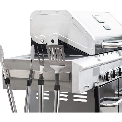 Magnetic Stainless Steel BBQ Tool Rack with Adhesive Strip