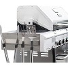 Camerons Magnetic Stainless Steel BBQ Tool Bar Rack 16" x 1.5" - Hands Free Grill Utensil Organizer  Storage  and Holder - 3 of 4