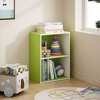 HOMLUX 2-Tier Cube Bookcase Compact Storage Shelf Organizer - 2 of 4