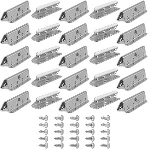 Cornucopia Brands Metal Chair Webbings Clips 25pk; Replacement Upholstery Furniture Clamps w/ Screws Included - 1 of 4
