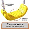 The Swing Company Reese Galvanized Metal 5' Slide with 2 Padded Saucer Swing and Ancho Swing Set - 4 of 4