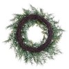 Vickerman Artificial Mixed Fern Cedar Wreath - image 2 of 4