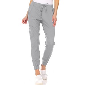 Medichic Women's Leah 5-Pocket Stretch Cargo Jogger Scrub Pants - 1 of 4