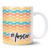 Elanze Designs Be the Village #Foster 11 Ounce White Ceramic Coffee Mug - 2 of 2