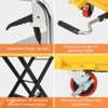 Hydraulic Lift Table Cart, Easy Lifting, 3mm Non-Slip Pads, Non-Leakage Hydraulic Pump, Manual Single Scissor Design - 2 of 4