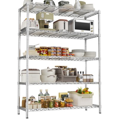Height-Adjustable Garage Wire Shelving Unit