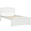 NicBex Twin Size Wood Platform Bed Frame with Headboard and Footboard,Under Bed Storage,Easy Assembly,White/Espresso/Gray - 2 of 4