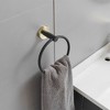 BWE 4-Piece Bath Hardware Set With Robe Hooks, Towel Ring, Toilet Paper Holder Modern - 2 of 4