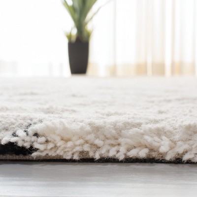 Ivory Hand-Tufted Wool Runner Rug, 8' x 8'