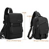 Paaaawaters Sling Bag Backpack, 13.3'' 14.1'' Laptop Bag Crossbody Shoulder Chest Backpacks Travel Outdoors - 2 of 4