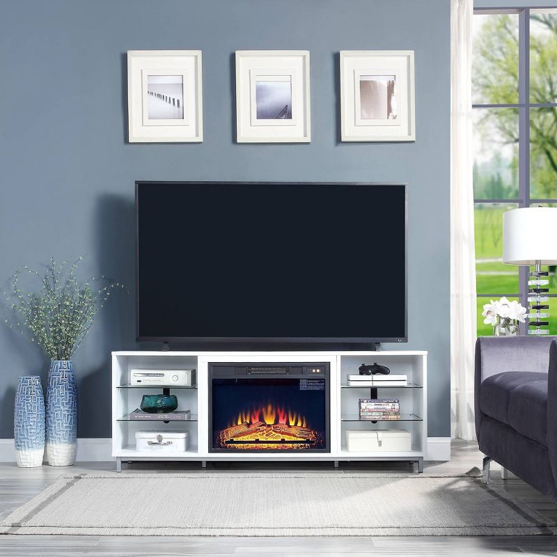 Brighton Fireplace TV Stand for TVs up to 56" - Manhattan Comfort, 3 of 12