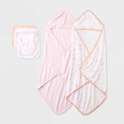 Baby 6pk Cotton Modal Bath Gift Set - Cloud Island™ Pink