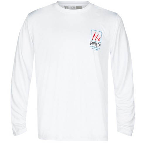 Fintech Anywhere Anyday UV Long Sleeve T-Shirt - Medium - Brilliant White