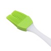 Unique Bargains Basting Brush 15g Small Handle Brush Color Block Dishwasher Safe Silicone PP 6.69"x1.18" 1 Pc - 4 of 4