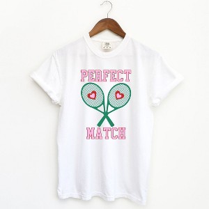 Simply Sage Market Women's Perfect Match Tennis  Short Sleeve Garment Dyed Tee - 1 of 3