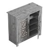 30.2 in. H x 30.9 in. W Wood Shoe Cabinet - 4 of 4