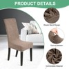 Unique Bargains Waterproof Jacquard Elastic Band Durable Dining Chair Slipcovers - 2 of 4