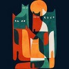 Men's Design By Humans Cat Cat Cat By radiomode T-Shirt - 2 of 4