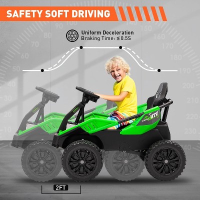 Green 24V 4x4 Ride On UTV Car with Parent Remote