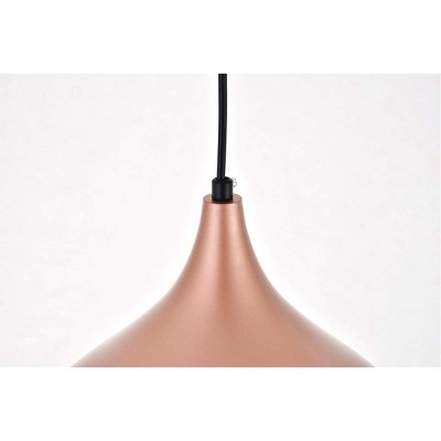 Honey Gold Aluminum Modern Pendant Light