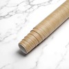 Unique Bargains Peel and Stick Wallpaper Wood Grain PVC Golden Oak - 2 of 3