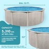 Aquarian Phoenix Steel Outdoor Above Ground Pool Kit with Pool Liner, Skimmer, Pool Ladder, and Sand Filtration System and Pump - 4 of 4