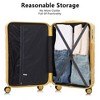 Kumasinova 20"24"28"Hardshell Luggage Sets,3Pcs Durable ABS Spinner Suitcase with TSA Lock,Airline-Approved Checked Travel Suitcases - 3 of 4