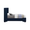 Meridian Furniture,Oxford Linen Textured Fabric Bed - 4 of 4