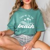 Simply Sage Market Women's Take Me To The Beach Wave Short Sleeve Garment Dyed Tee - 2 of 3