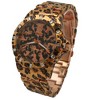 OLIVIA PRATT WOMENS ANIMAL PRINT METAL WATCH - 4 of 4
