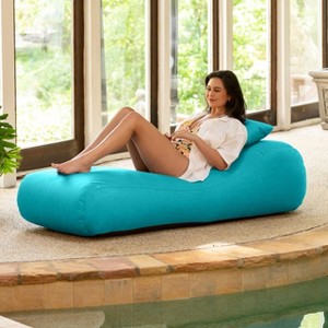 Arlo Outdoor Bean Bag Sun Lounger - Pool and Patio Chaise Recliner - 1 of 4