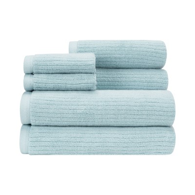 6pc Empire Bath Towel Set Teal - CARO HOME