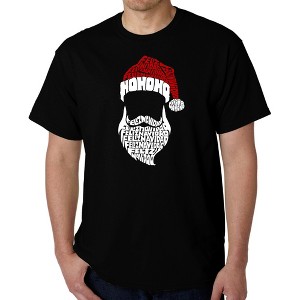 LA Pop Art Feliz Navidad Santa Claus - Men's Word Art T-Shirt - 1 of 4