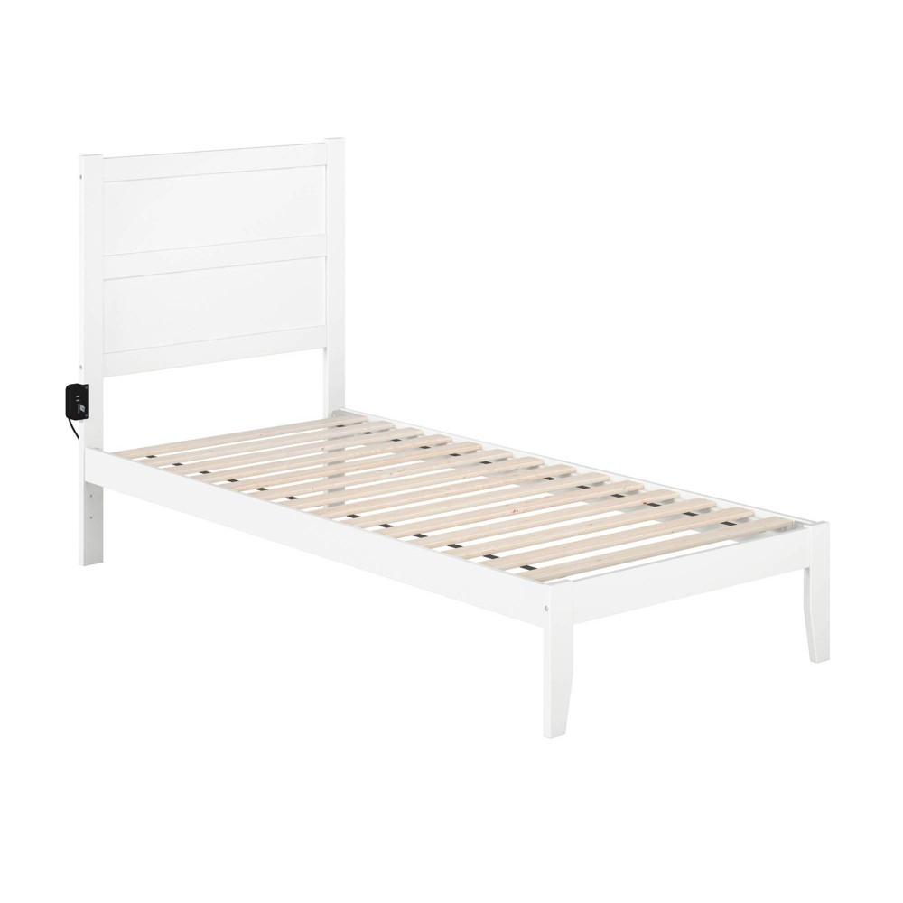 Photos - Bed Frame AFI Twin XL Noho Bed White  