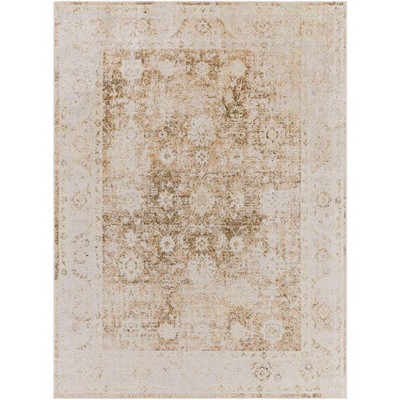 Mark & Day Chinenye 6'7" Round Round Washable Woven Indoor Area Rugs Rust