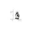 Black Bow Jewelry Sterling Silver Hatching Baby Bird Bead Charm - 2 of 3