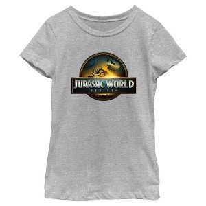 Girl's Jurassic World: Rebirth Official Movie Logo T-Shirt - 1 of 4