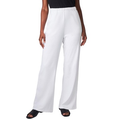 Jessica London Women's Plus Size Soft Ease Wide Leg Pant