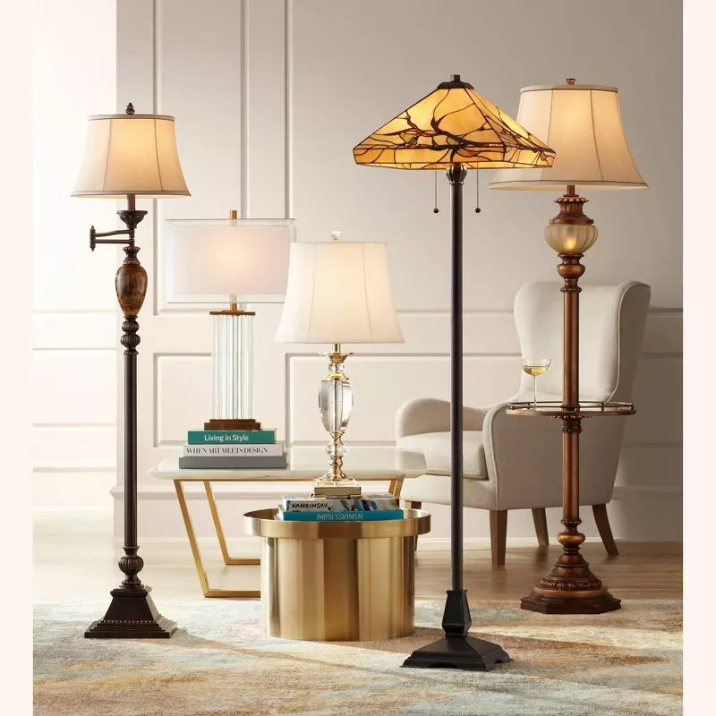 Swing Arm Floor Lamp, Matching Floor And Table Lamp Set Uk