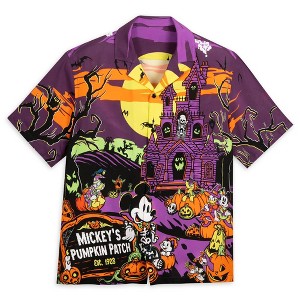 Men's Mickey Mouse & Friends Halloween Woven Short Sleeve Graphic T-Shirt - Disney store - 1 of 4