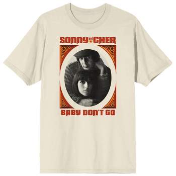 Sonny & Cher "Baby Don't Go" Men's Natural Short Sleeve Crew Neck Tee