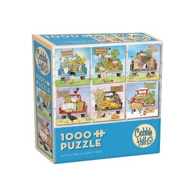 Cobble Hill Farmer's Market Trucks 57238 Jigsaw Puzzle 1000 Piece